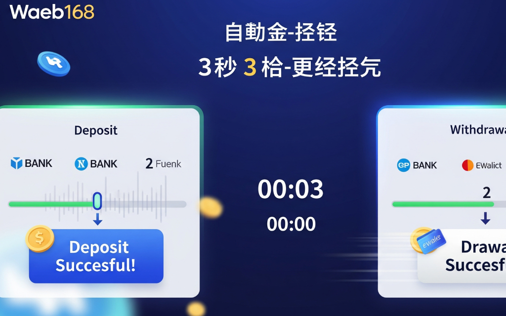 วิธีการฝากถอน waeb168 ฝากถอนออโต้ ฝากถอน 3 วินาที (1)